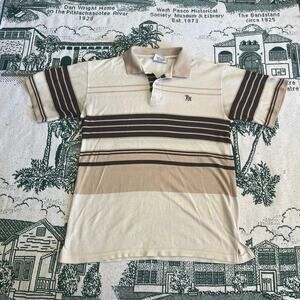 Y2K Brooklyn xpress striped polo shirt boys large 14/16